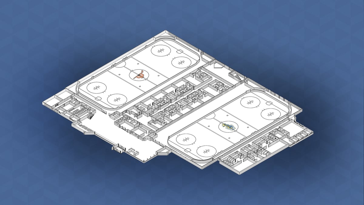 First Floor Axonometric - Blank