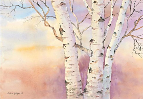 painting of tree by Marie Gilligan – Watercolors painting of tree by Marie Gilligan – Watercolors