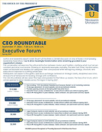 Neumann CEO Roundtable Sponsorship Opportunities  image