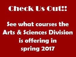 Check out the A&S courses for spring 2017